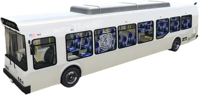 Transparent PNG of the GTA V vehicle bus_white