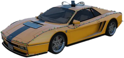 Transparent PNG of the GTA V vehicle cheetah2xmas