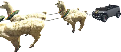 Transparent PNG of the GTA V vehicle christmasmobile