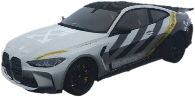 Transparent PNG of the GTA V vehicle ckbmwm4offwhite