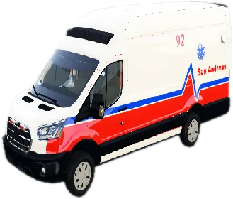 Transparent PNG of the GTA V vehicle dlambulance3