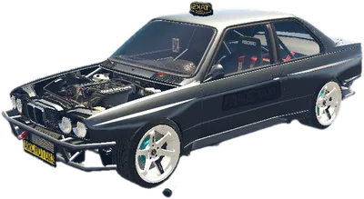 Transparent PNG of the GTA V vehicle e30faketaksi