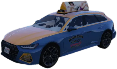 Transparent PNG of the GTA V vehicle gbtaxiargento7f