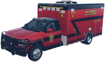 Transparent PNG of the GTA V vehicle hvfdambulance