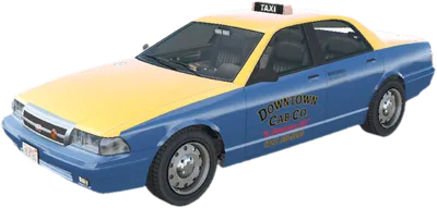 Transparent PNG of the GTA V vehicle lspdtaxi