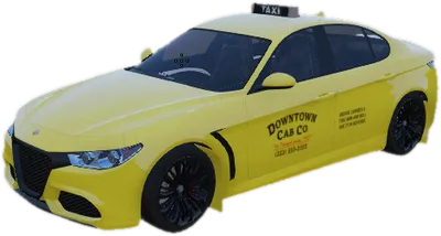 Transparent PNG of the GTA V vehicle nkkomodataxi