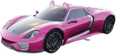 Transparent PNG of the GTA V vehicle porschebarbie