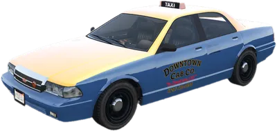 Transparent PNG of the GTA V vehicle taxi