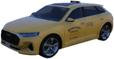 Transparent PNG of the GTA V vehicle taxiwagen