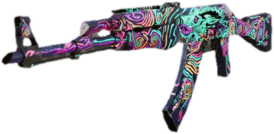 Transparent PNG of the GTA V weapon ak47_neon_galaxy