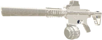 Transparent PNG of the GTA V weapon baddiessmg