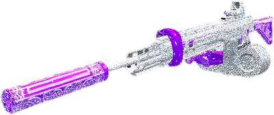 Transparent PNG of the GTA V weapon g556vvspurple