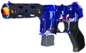 Transparent PNG of the GTA V weapon machinepistol_galaxy_blue